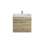 Berge White Oak Wall Hung 600 Cabinet Only